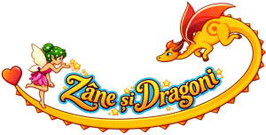 Logo Zâne și Dragoni cu zână și dragon