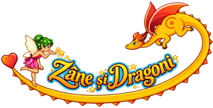 Logo Zâne și Dragoni cu zână și dragon